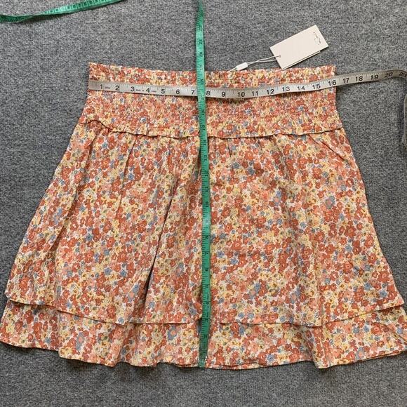 Rails Skirt Womens XL Extra Large Multi Addison Wildflower Smocked Waist Tiered - Picture 4 of 10